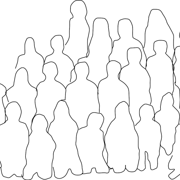 Illustration représentant des silhouettes d'individus